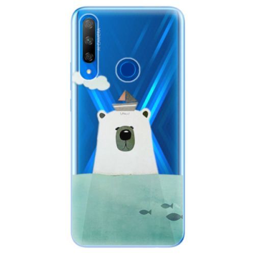 Odolné silikónové puzdro iSaprio - Bear With Boat - Huawei Honor 9X