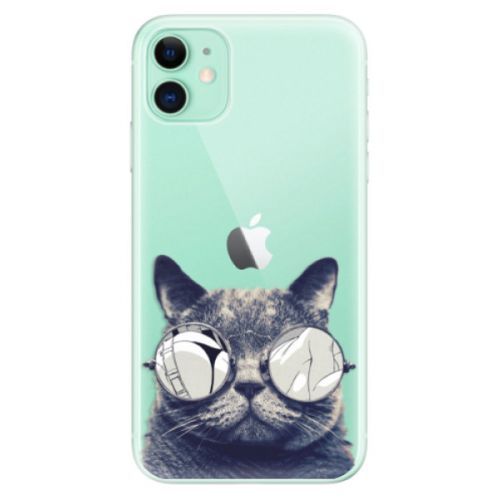 Odolné silikónové puzdro iSaprio - Crazy Cat 01 - iPhone 11