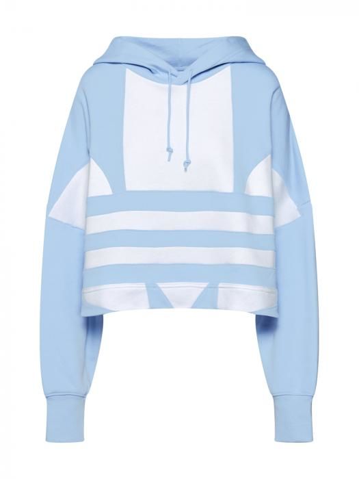 ADIDAS ORIGINALS Mikina  biela / svetlomodrá