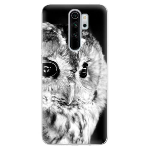 Odolné silikónové puzdro iSaprio - BW Owl - Xiaomi Redmi Note 8 Pro