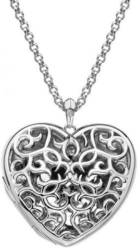 Hot Diamonds Prívesok Hot Diamonds Large Heart Filigree Locket DP669