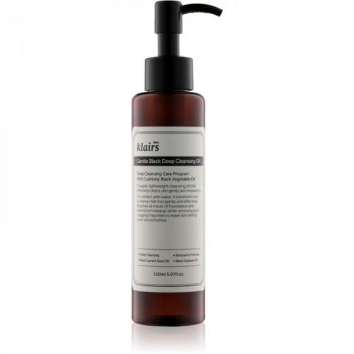 Klairs Gentle Black hĺbkovo čistiaci olej pre mastnú pleť 150 ml