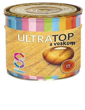 Chromos-Svjetlost Ultratop - lesklá hrubovrstvová lazúra s voskom - orech - 2,5 L