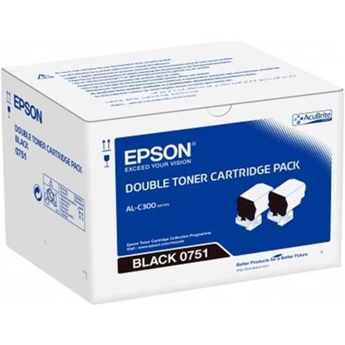 toner EPSON Workforce AL-C300 black (14.600str.) dvojbalenie C13S050751