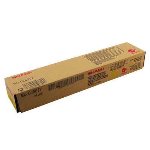 Sharp originál toner MX-C38GTY, yellow, 10000str., Sharp MXC 310, 311, 380, 381