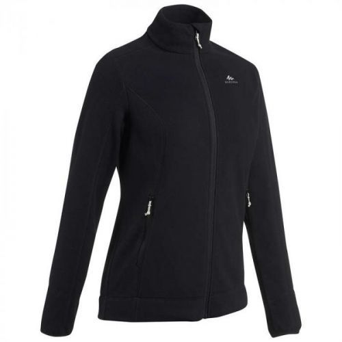 QUECHUA Dámska Mikina Mh120 čierna