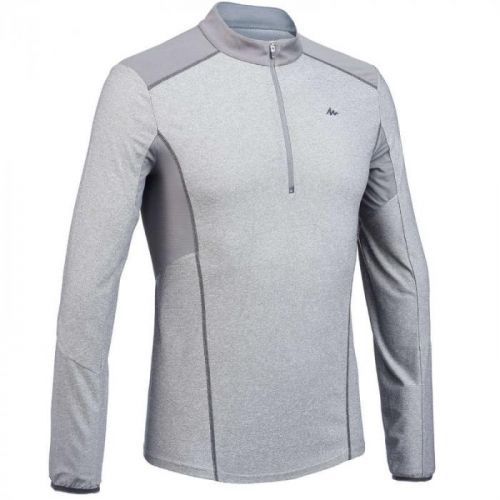 QUECHUA Pánske Tričko Mh550 Sivé