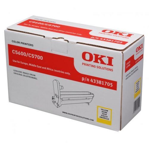 OKI originál válec 43381705, yellow, 20000str., OKI C5600, 5700