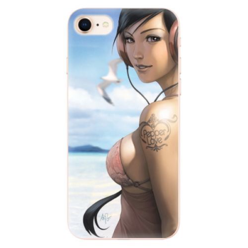 Odolné silikónové puzdro iSaprio - Girl 02 - iPhone 8