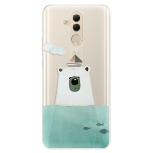 Silikónové puzdro iSaprio - Bear With Boat - Huawei Mate 20 Lite