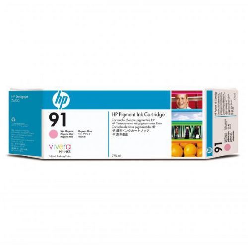 HP originál ink C9471A, HP 91, light magenta, 775ml, HP Designjet Z6100