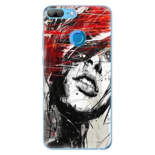 Odolné silikónové puzdro iSaprio - Sketch Face - Huawei Honor 9 Lite