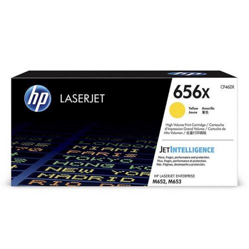 HP originál toner CF462X, yellow, 22000str., HP 656X, high capacity, HP LaserJet Enterprise M652,652dn,652n,653,653dn,653x