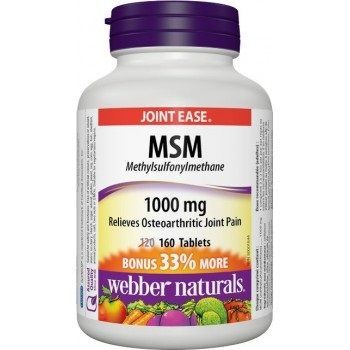 Webber Naturals MSM 1000 mg BONUS 160 tbl