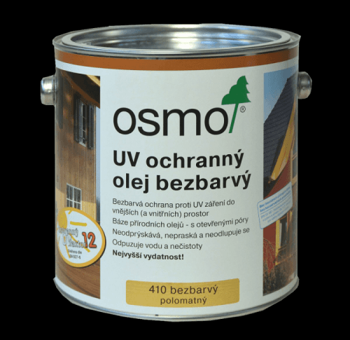 OSMO Color OSMO UV Ochranný olej 410 - prírodný olej  - 410 - bezfarebný - 2,5 L
