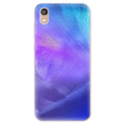 Odolné silikónové puzdro iSaprio - Purple Feathers - Huawei Honor 8S