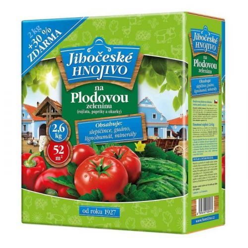 Jihočeské hnojivo - Hnojivo na plodovú zeleninu 2,6 kg