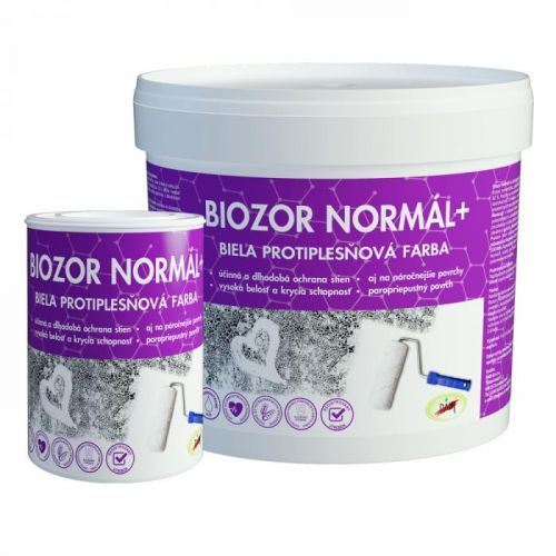 PAM Biozor Normál + protiplesňová farba na steny - biela - 0,8 kg