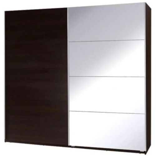 Skriňa  Twister 3 225 cm Gaštan  wenge/zrkadlo