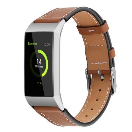 Fitbit Charge 3 Leather Italy (Small) remienok, Brown