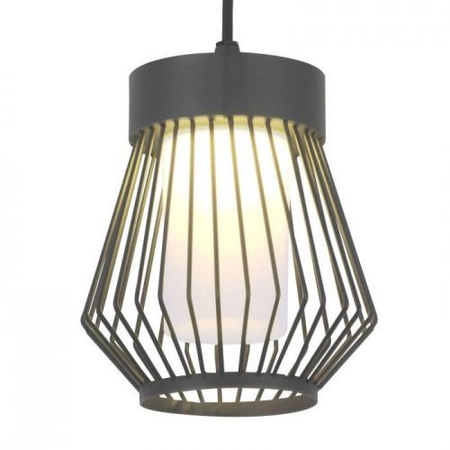 Vonkajšia závesná lampa Vajana tvar klietky