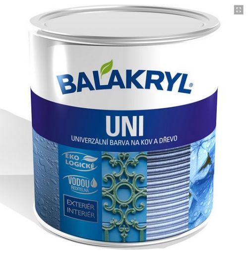 Balakryl Balakryl UNI matný - univerzálna vrchná farba - 0100 - biela - 9 Kg