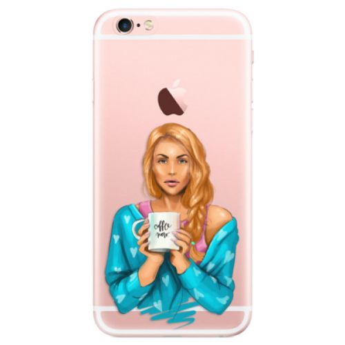 Odolné silikónové puzdro iSaprio - Coffe Now - Redhead - iPhone 6 Plus/6S Plus
