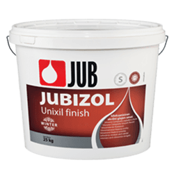 JUB JUBIZOL Unixil finish winter S - siloxanová dekotarívna hladená omietka - zr, 1,5mm - biely - 25 kg