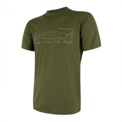 Pánske triko Sensor MERINO ACTIVE PT TRACK safari 17200026