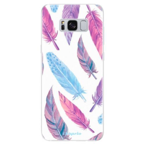 Odolné silikónové puzdro iSaprio - Feather Pattern 10 - Samsung Galaxy S8