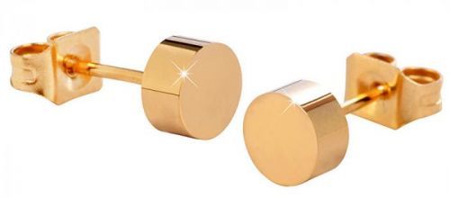 Troli Pozlátené oceľové náušnice kôstky KE-005