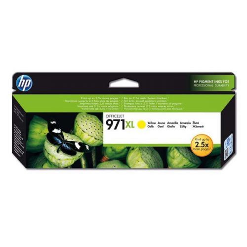 HP originál ink CN628AE, yellow, 6600str., HP 971XL, HP Officejet Pro X451dn, X451dw, X476dn MFP, X476dw