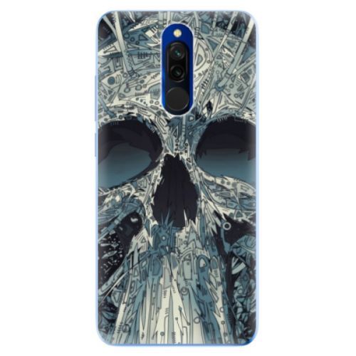 Odolné silikónové puzdro iSaprio - Abstract Skull - Xiaomi Redmi 8