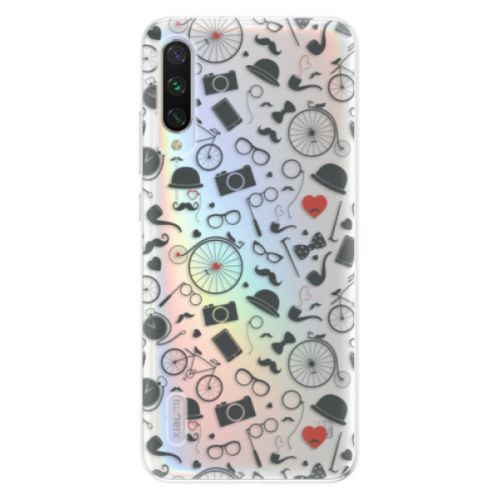 Odolné silikónové puzdro iSaprio - Vintage Pattern 01 - black - Xiaomi Mi A3