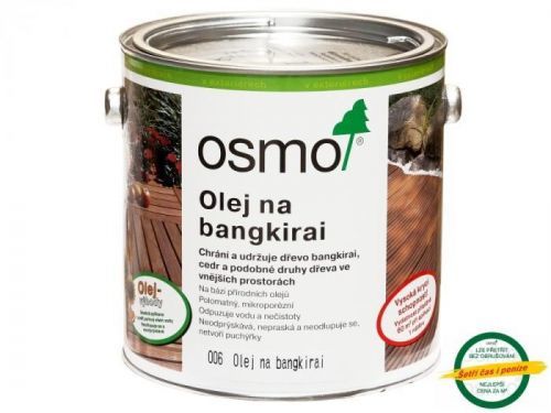 OSMO Color Osmo Terasový olej na BANGKIRAI - prírodný - 6 - prírodný - 2,5 L