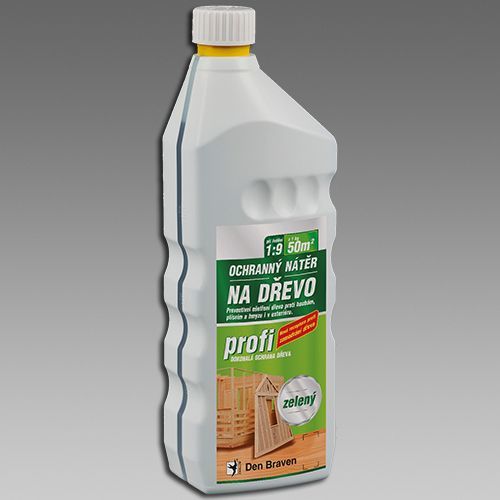Den Braven Ochranný náter na drevo PROFI - hnedá - 5 kg