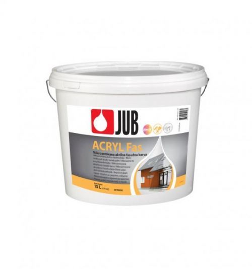 JUB ACRYL Fas - akrylátová fasádna farba - biely - 15 l