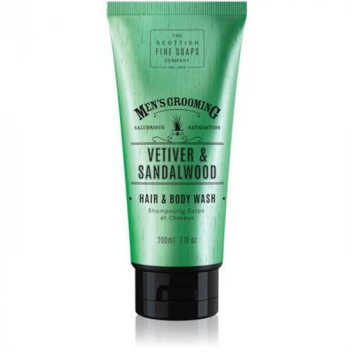 Scottish Fine Soaps Men’s Grooming Vetiver & Sandalwood umývací gél na telo a vlasy pre mužov 200 ml