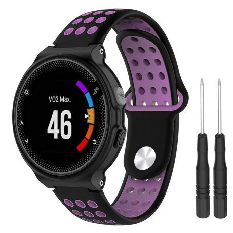 Garmin Forerunner 235 Silicone Sport remienok, Black/Pink