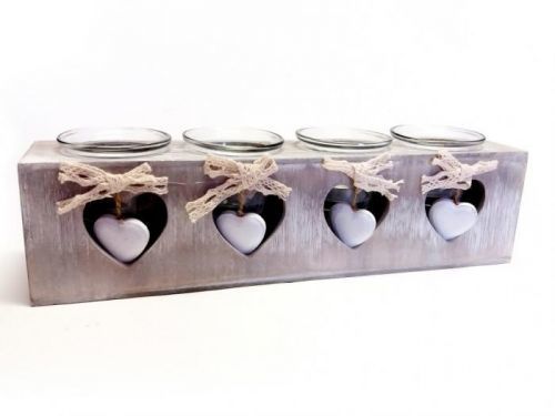 Svietnik na 4 čajové sviečky