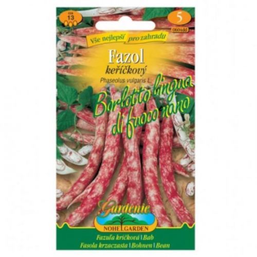 Fazuľa kríčková Borlotto Lingua, melírovaná