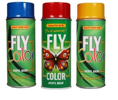 FLY FLY COLOR - akrylová farba v spreji - RAL 3020 - dopravná červená - 400 ml