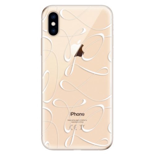 Odolné silikónové puzdro iSaprio - Fancy - white - iPhone XS