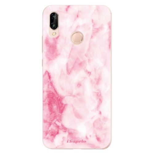 Odolné silikónové puzdro iSaprio - RoseMarble 16 - Huawei P20 Lite