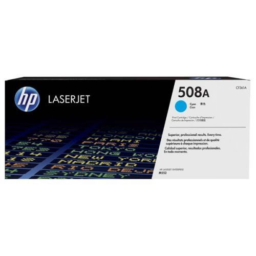 HP originál toner CF361A, cyan, 5000str., HP 508A, HP Color LaserJet Enterprise M552, M553, 860g
