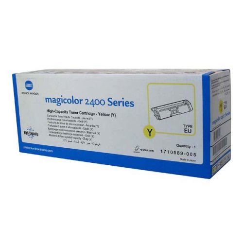 Konica Minolta originál toner A00W132, yellow, 4500str., 1710-5890-05, Konica Minolta Magic Color 2400, 2430, 2450, 2480, 2500, 25