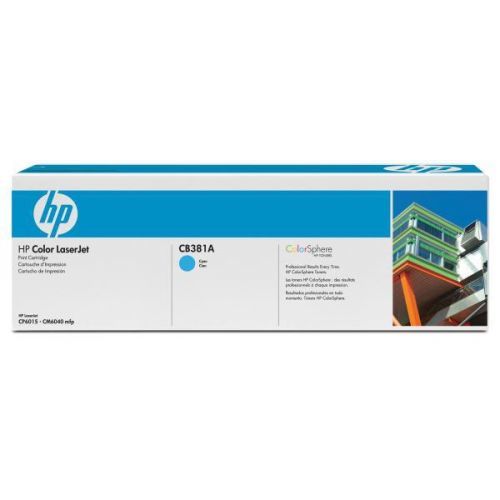 HP originál toner CB381A, cyan, 21000str., HP 824A, HP Color LaserJet CP6015n, dn, xh, CM6030, 6040