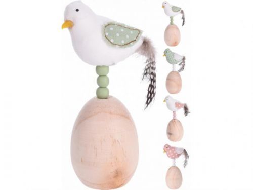 Vták na vajci 17 cm mix