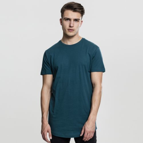 Pánske tričko Urban Classics Shaped Long Tee teal - XS