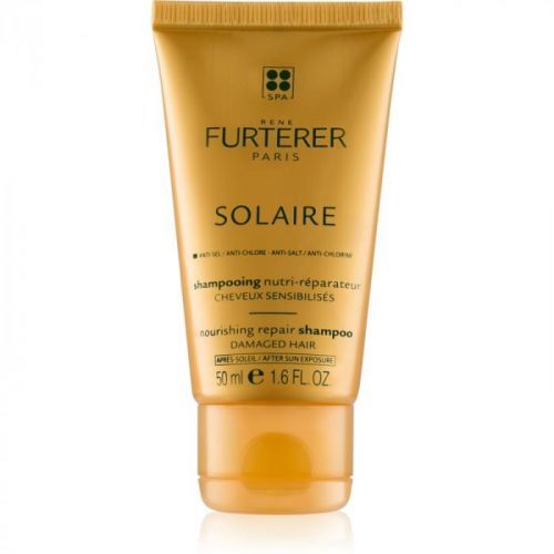 René Furterer Solaire vyživujúci šampón pre vlasy namáhané chlórom, slnkom a slanou vodou 200 ml